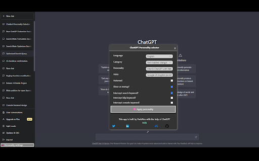 ChatGPT-Personality-Selector