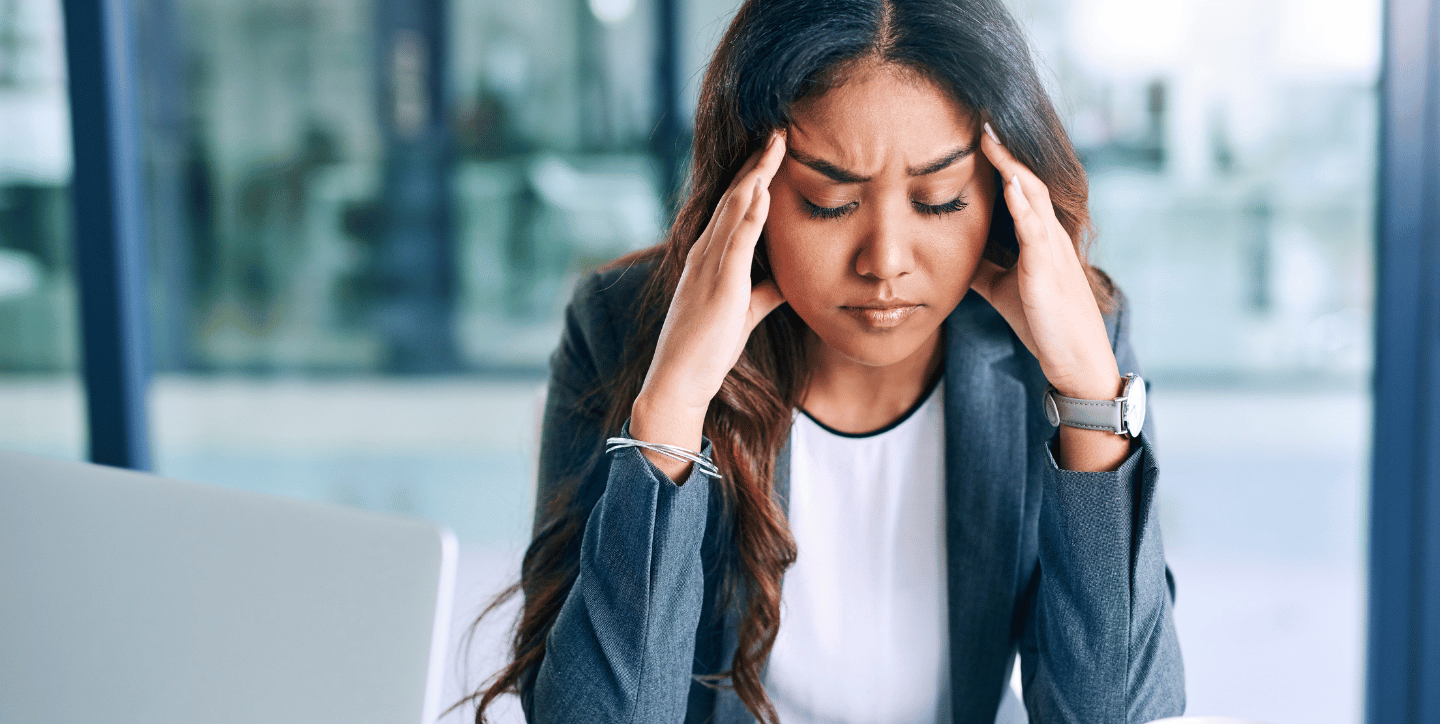 stressed professional lady