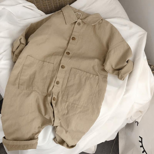 Title 1, Girls Jumpsuit with Loose Front Buttons, Weste...