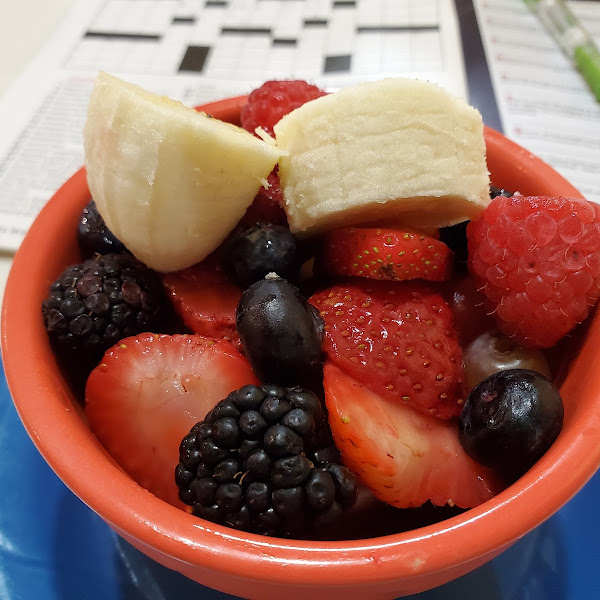 Fresh cut fruit instead of toast (no upcharge)