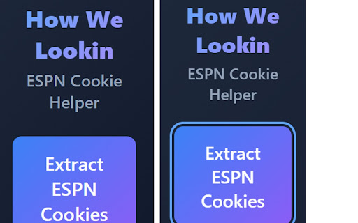 How We Lookin - ESPN Cookie Helper screenshot 1
