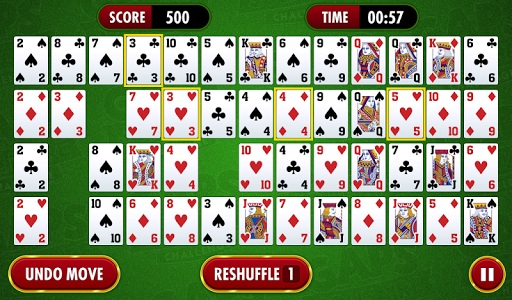 Screenshot Gaps Solitaire Challenge