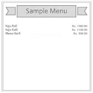 Sindhu Sweets menu 1