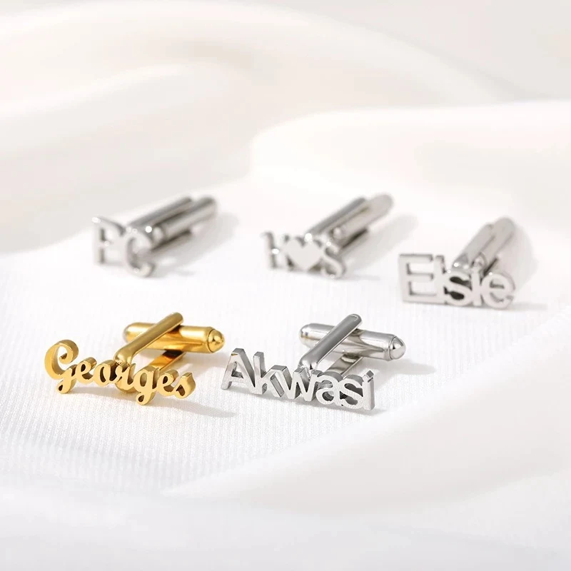 Title 2, Boutons de chemise pour homme avec initiales en...