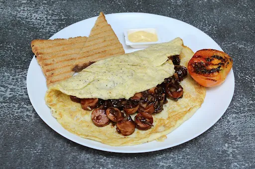 Barbecue Sausage Omelette