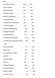 The Flavors Of India menu 1