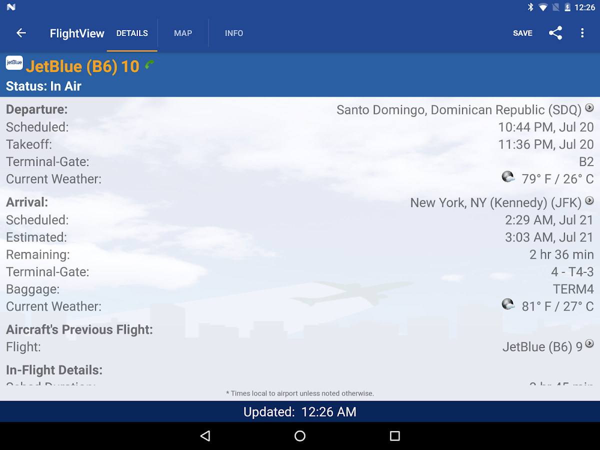 FlightView – Flight Tracker - Android Apps on Google Play