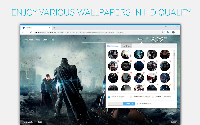 Batman-vs-Superman Wallpaper HD Custom NewTab