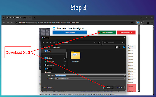 Anchor Link Analyzer – Comprehensive Link Analysis Tool screenshot 3