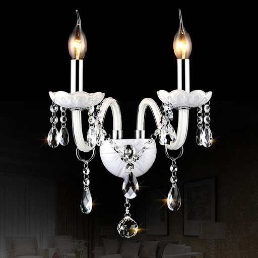 Title 4, European Crystal Wall Lamp for Living Room Dini...