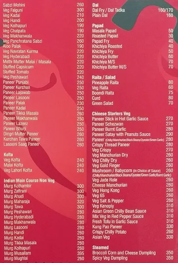 Rampunjab menu 