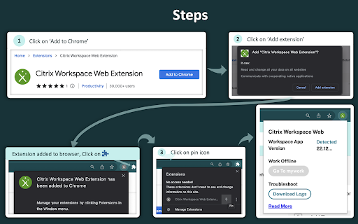 Citrix Workspace Web Extension