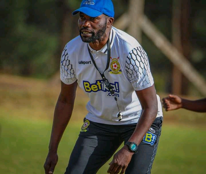 Kenya Police head coach Sammy Omollo during a recent training session