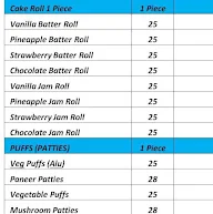 Iyengar Cake Palace menu 2