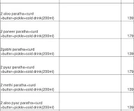 Paratha 59 menu 4