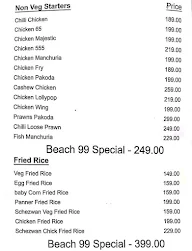 Beach 99 menu 2