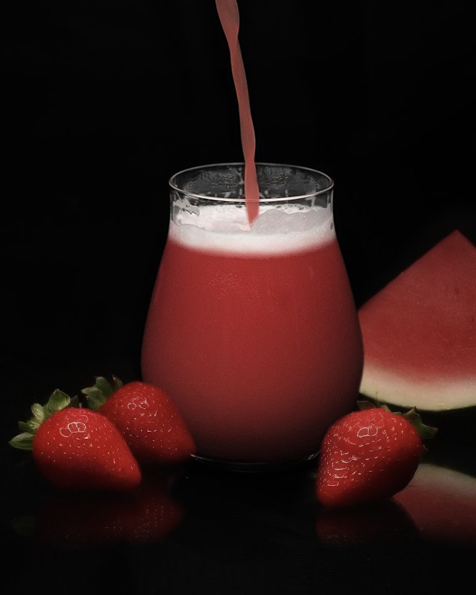 Dessert Station: Freezie Pop Strawberry Watermelon Gluten Free Dessert Beer.