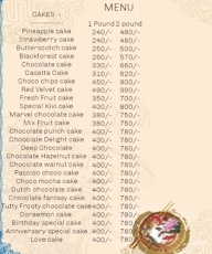 Divya Bakery menu 3