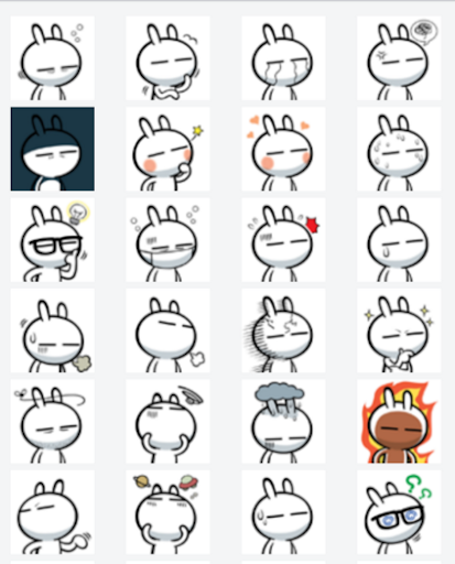 Cute Emoticons Sticker 2016