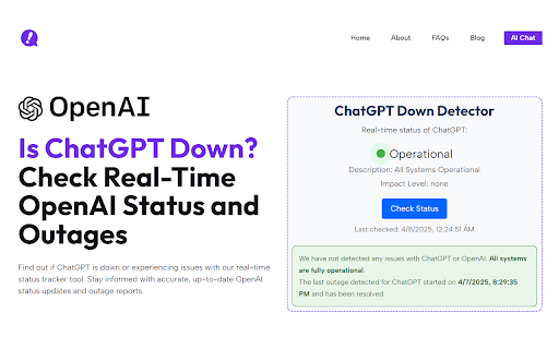 ChatGPT Down Detector screenshot 3