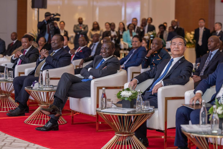 President William Ruto among other leaders during the opening of the JW Marriott Nairobi on March 26, 2024