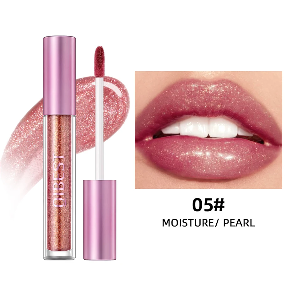Pearlescent Lip Lacquer Gold Matte Durable Easy To Color