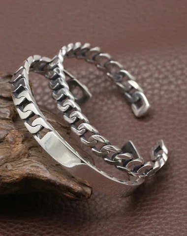 Bracelet simple en argent sterling - 3