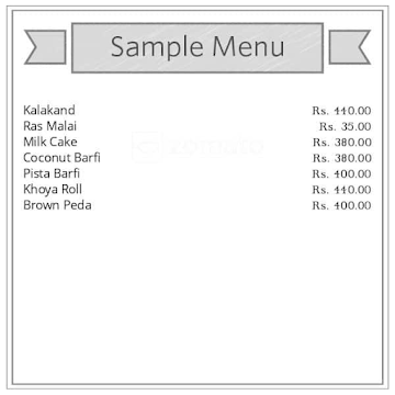 Aggarwal Bikaneri Sweets menu 