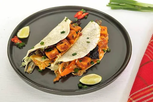 Paneer Honey Chilli Tacos