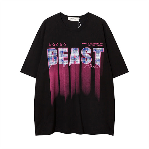 Title 2, Inkjet Gradient Letter Patch Embroidery Short S...