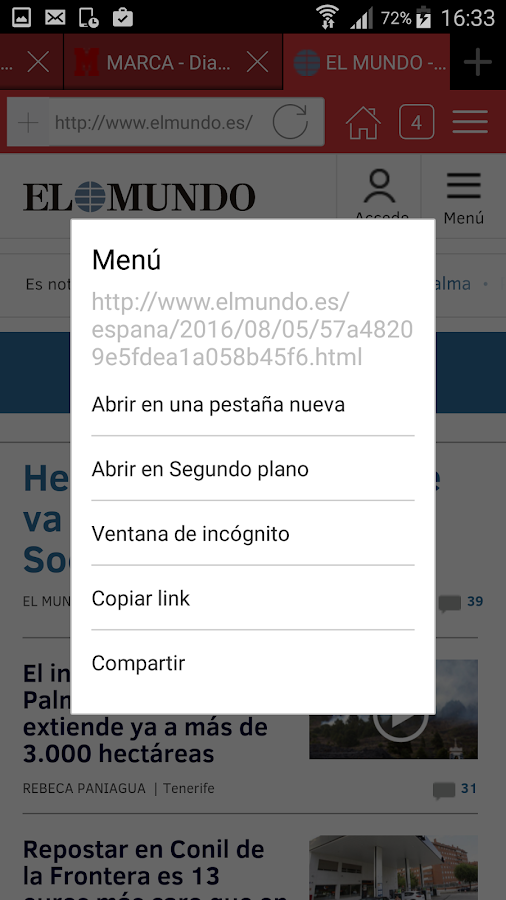 Navegador de Aon, Adblock Mini - Aplicaciones de Android 