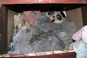 View of a makeshift room underneath a staircase, in the house, where 6-year-old Paislee Shultis was found by police, in Saugerties, New York, US, in this undated handout released February 16, 2022. 