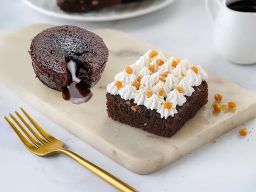 Butterscotch Brownie & Choco Lava Cake