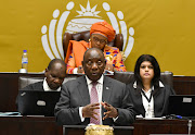 Present Cyril Ramaphosa answered questions in parliament on Thursday. 