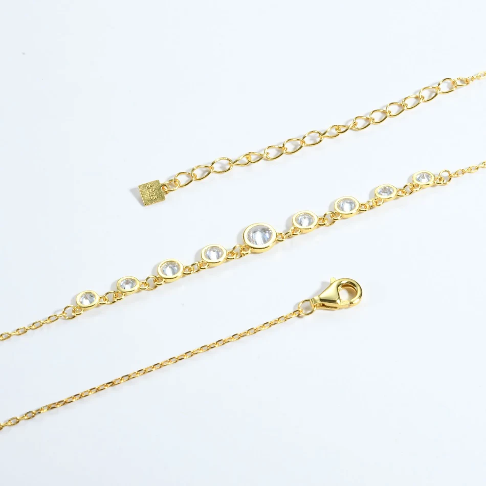 S925 Zilveren Mode Diamant Ketting, een schitterende accessoire die je dagelijkse stijl met elegantie en glamour verrijkt.