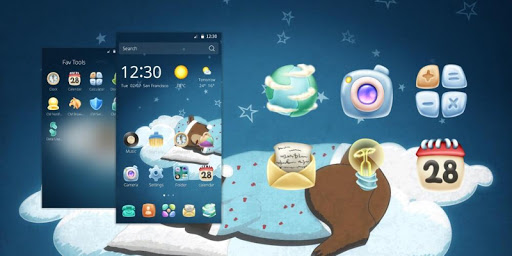 Sweet Night CM Launcher Theme