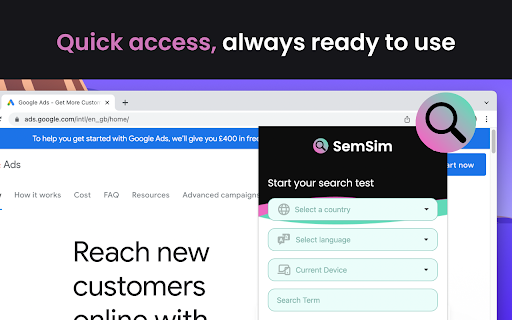 SemSim - Advanced Google Search Simulator