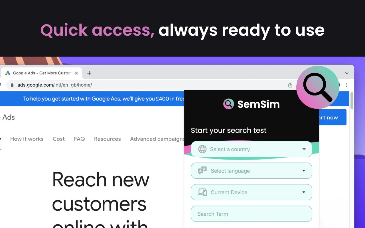 SemSim - Run Google search in other locations Preview image 6