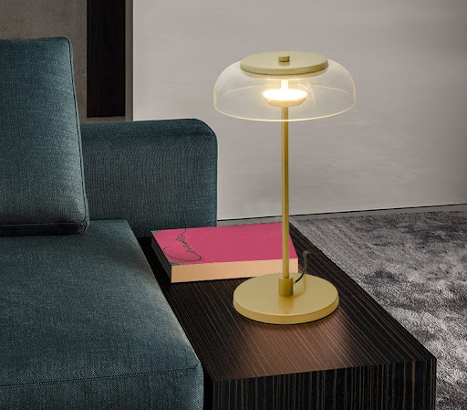 Title 3, Lampe de bureau LED en verre moderne minimalist...