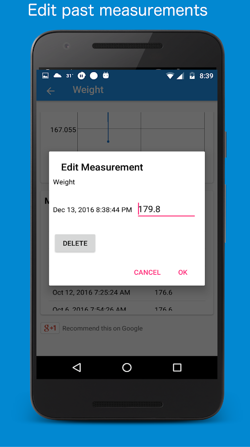 Body Measurement, Body Fat and Weight Loss Tracker ...