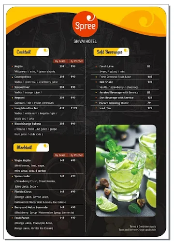 Feast Cafe And Lounge - Spree Hotel menu 