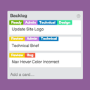 Card Color Titles for Trello