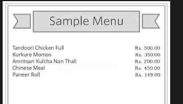 Smiley Night Kithen menu 