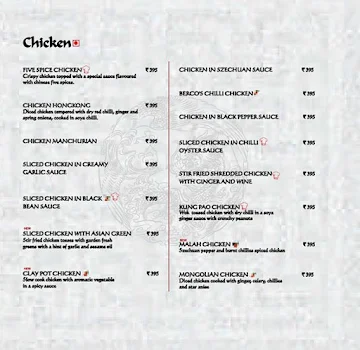 Berco's menu 