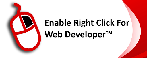 Enable Right Click for Web Developer™ marquee promo image