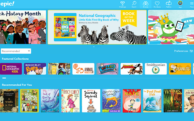 Epic! - Unlimited Books for Kids chrome extension