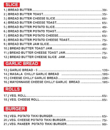 Surti Namkeen & Fast Food menu 