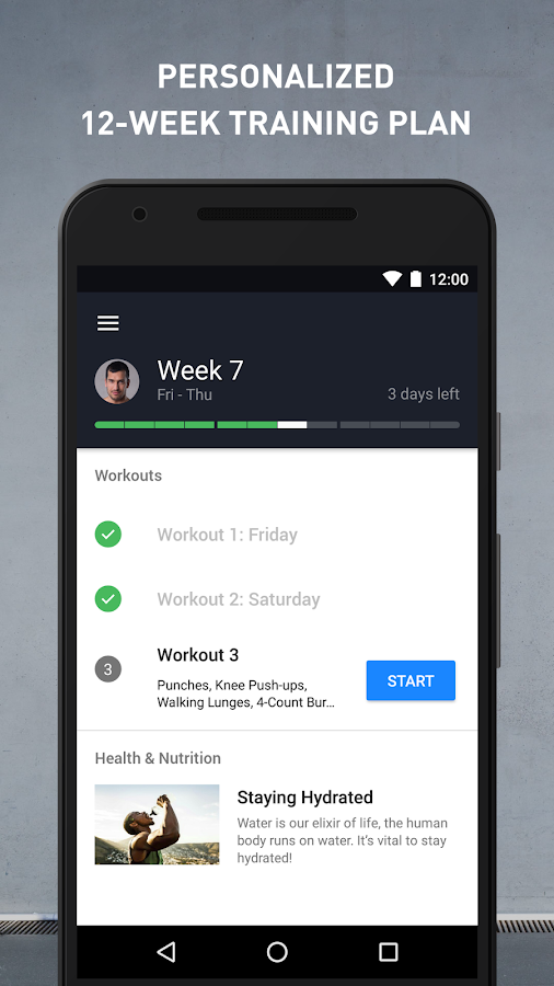   Runtastic Results Home Workouts & Personal Trainer- screenshot 