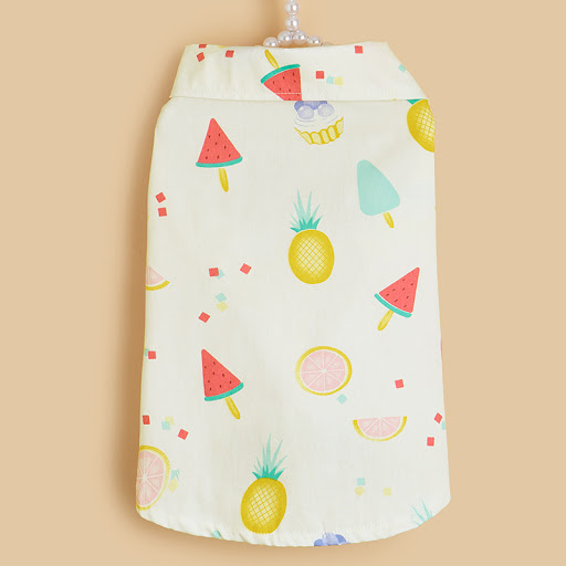 Title 3, Watermelon fruit print dog shirt, perfect summe...