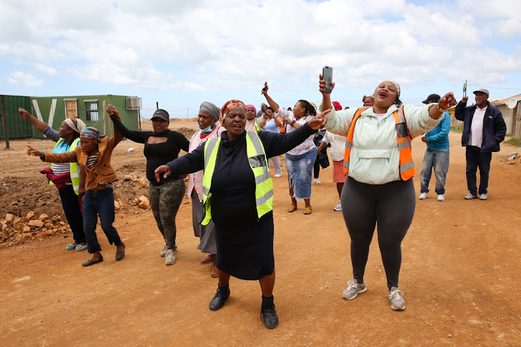 SMME members protest in Wells Estate over a roads project